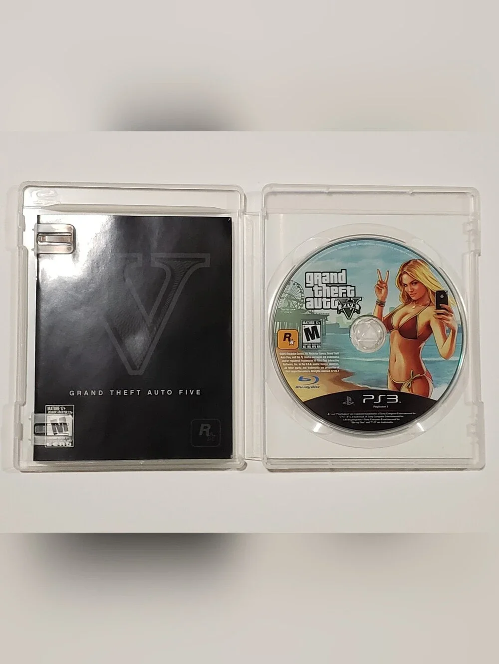 Grand Theft Auto V GTA 5 PS3 Complete CIB Map Manual Tested PlayStation 3 - Picture 5 of 15